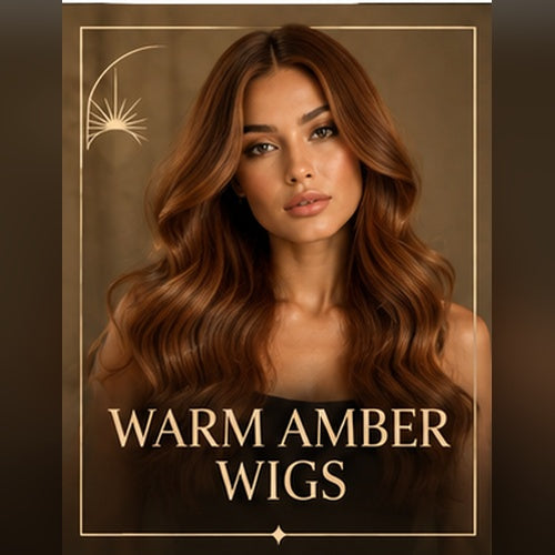 Warm amber wigs